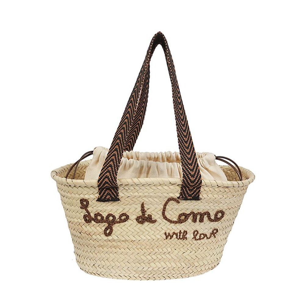 Catarzi 1910 Women Lago Di Como With Love Rafia Tote